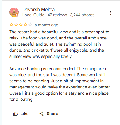 Google Review - Devarsh Mehta